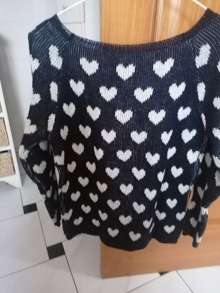 Jersey lana con corazones