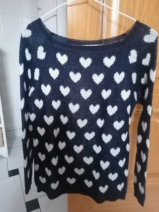 Jersey lana con corazones