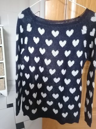 Jersey lana con corazones