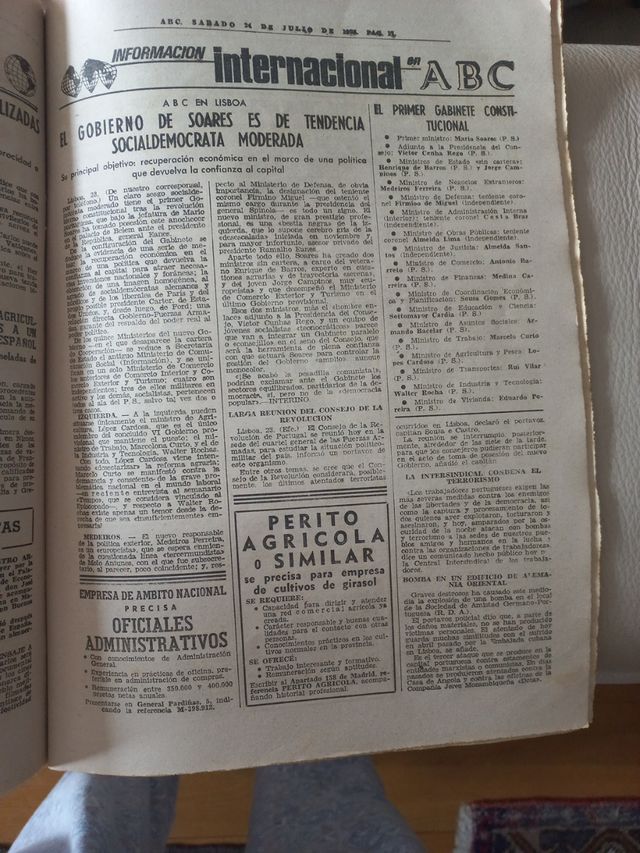 Periódico antiguo