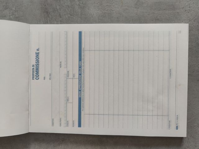 Blocco copie proposte di commissione