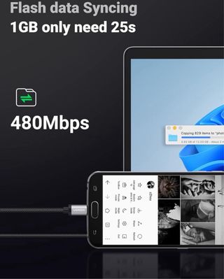 Cable USB carga rapida para micro USB ( 3 metros)