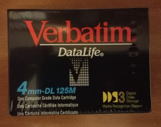 6 Data Cartridge Verbatim 4mm DL125M