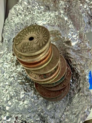 14 Monedas 25 céntimos 1937