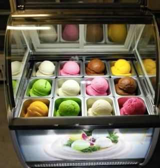 Vitrina de Helados 12 sabores
