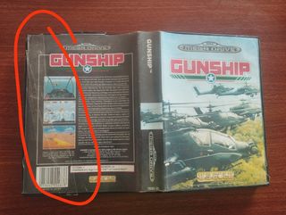 Juego Sega Megadrive Gunship