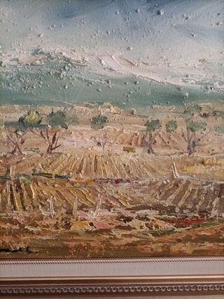 Cuadro al oleo con marco