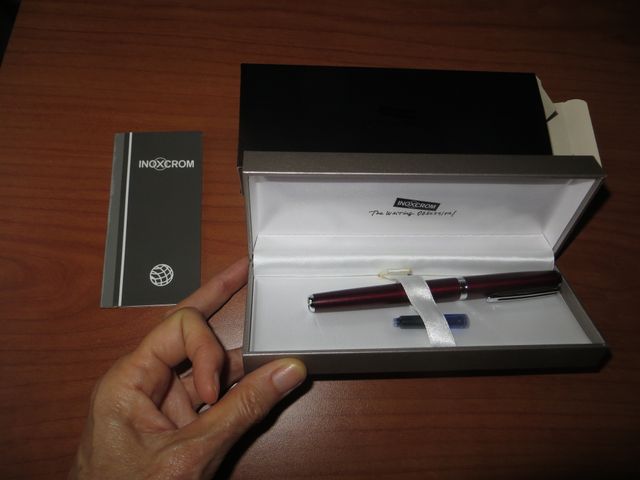 Pluma Inoxcrom estilográfica vintag