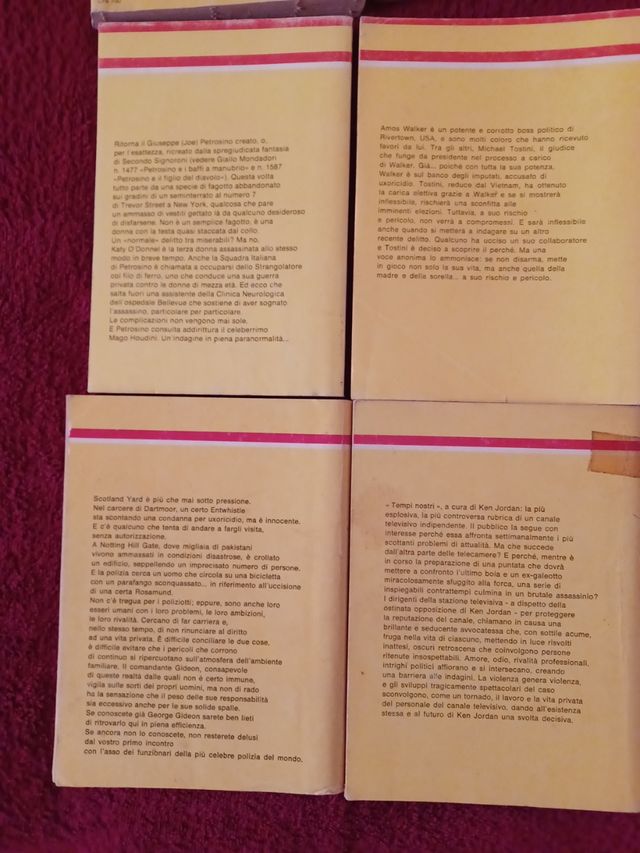 8 romanzi Il giallo Mondadori 