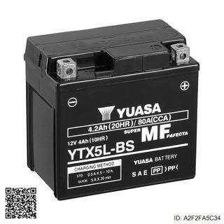Batería YTX5L-BS Combipack de Yuasa para A2F2