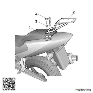 Anclajes soportes fijaciones para baúl m F165