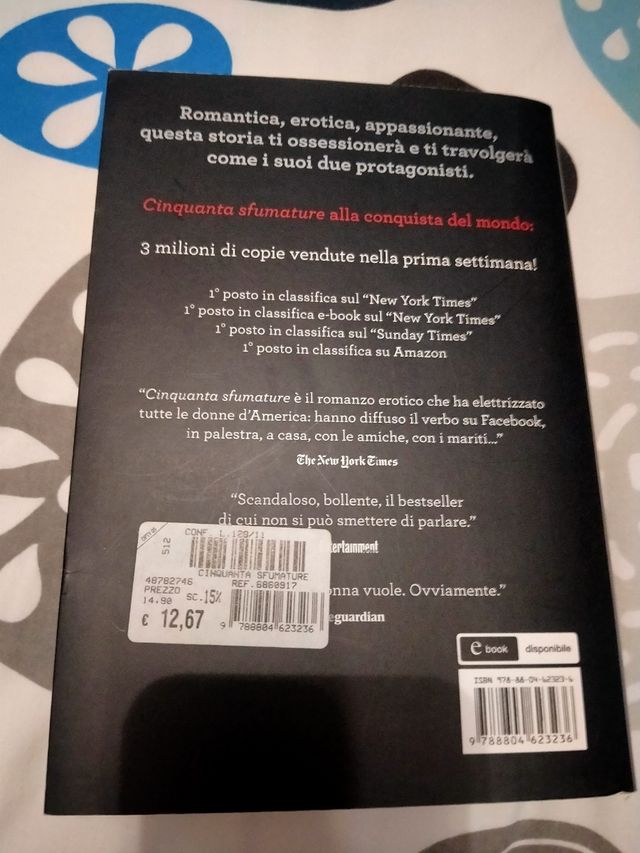 libro 50 sfumature di grigio