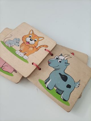 Cuento de animales de madera