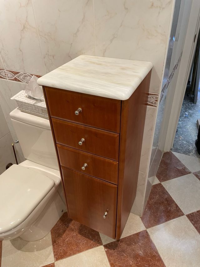 Pack bidé y armario de baño a juego