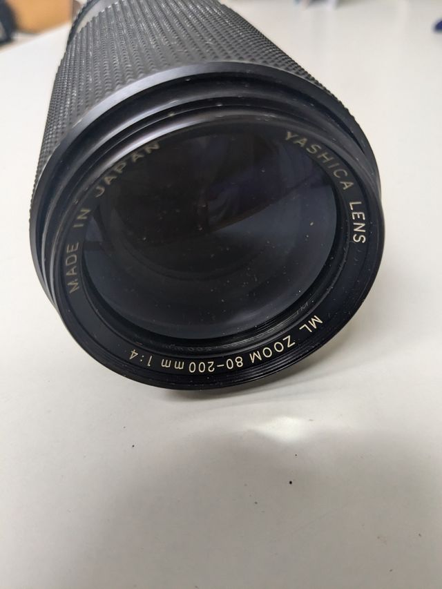 Cámara analógica Konica Autoreflex TC con lentes