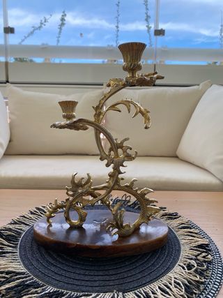 Candelabro de bronce