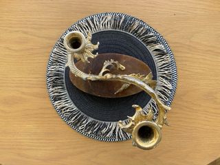 Candelabro de bronce