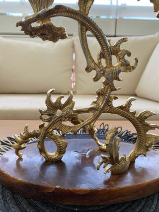 Candelabro de bronce