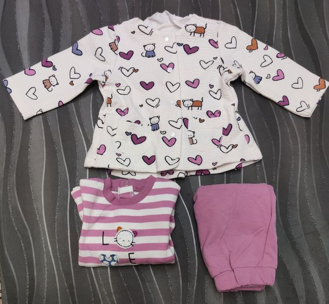 Conjunto Nº22: 3 piezas 🩷😺 para bebés