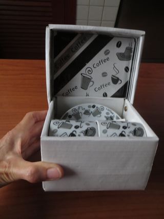 Estuche juego 2 tazas de café