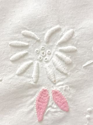 antiguo juego de sábanas bordadas a mano