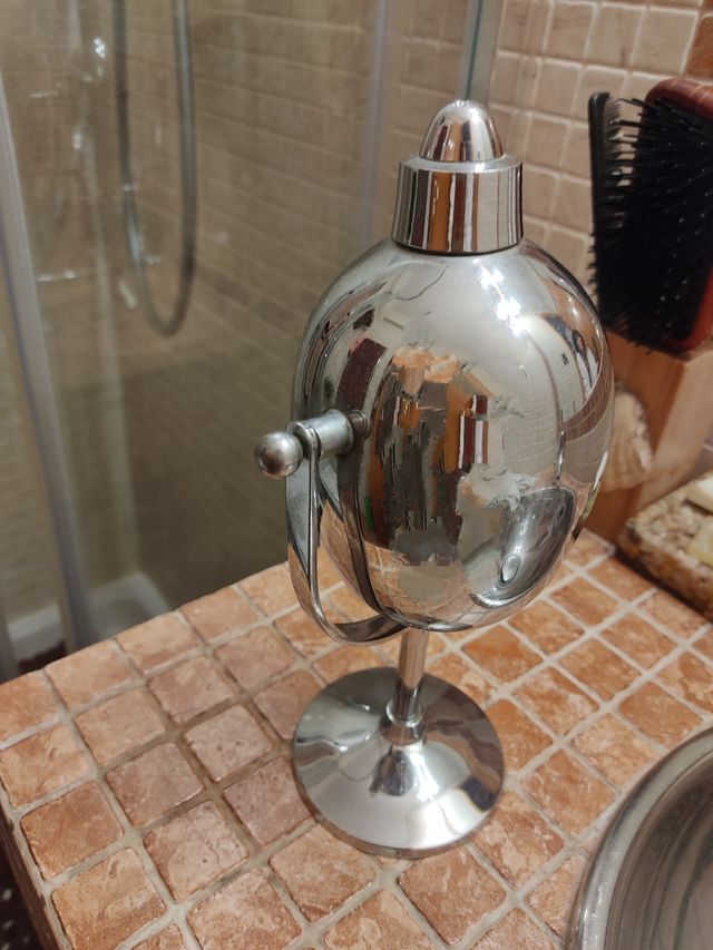 Antiguo dosificador jabón cromado
