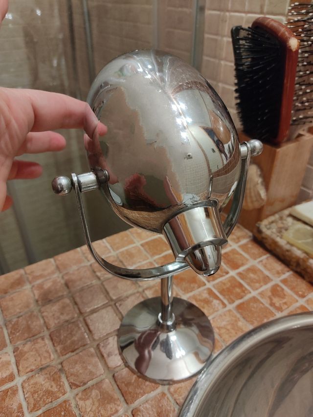 Antiguo dosificador jabón cromado