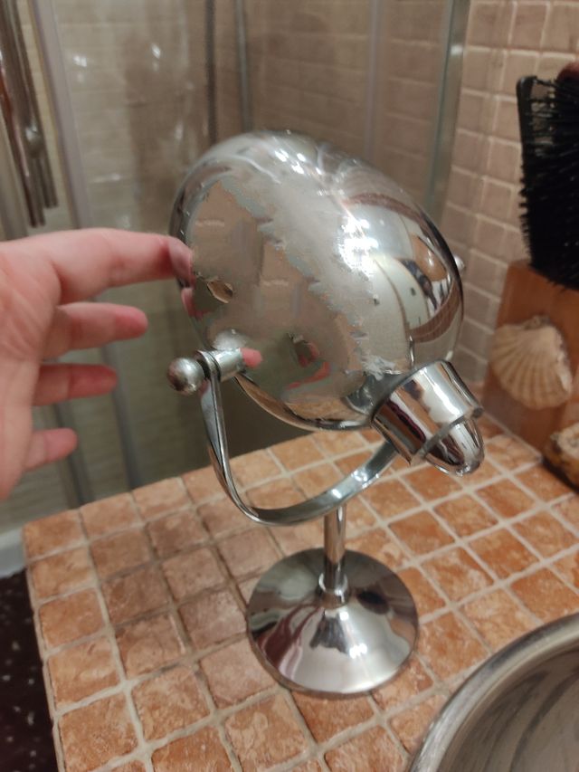 Antiguo dosificador jabón cromado