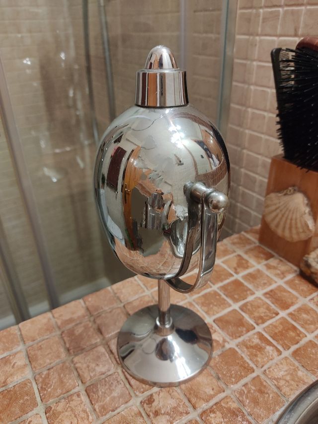 Antiguo dosificador jabón cromado