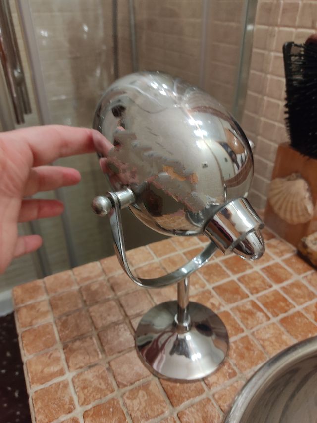 Antiguo dosificador jabón cromado