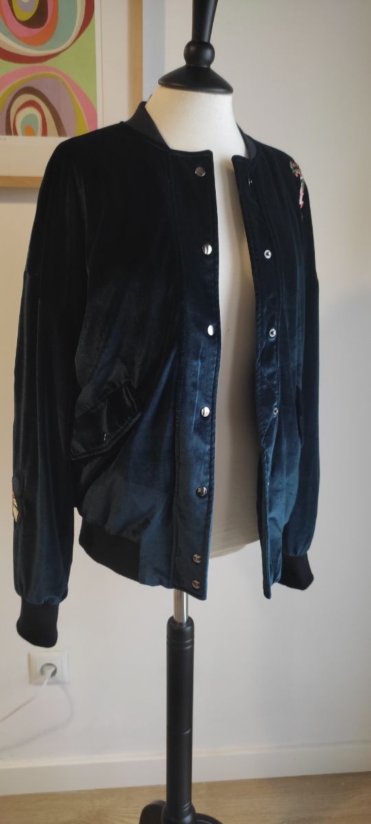 bomber terciopelo
