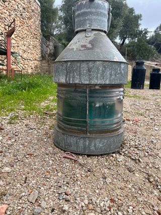 Lampara hierro antigua