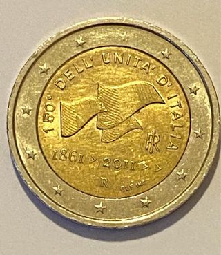 Moneta da 2 euro del 150° Dell’Unità d’Italia