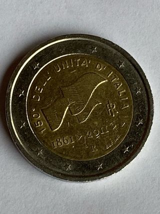 Moneta da 2 euro del 150° Dell’Unità d’Italia