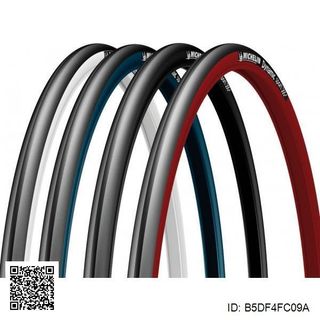 Cubierta Neumático Negra/Roja Dynamic Sp B5DF