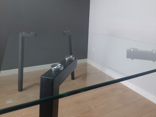 Mesa comedor de cristal