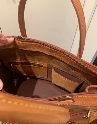 Bolso de Piel - Cuero Natural Auténtico. 