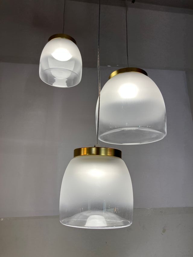 Lampadario Led vetri soffiati