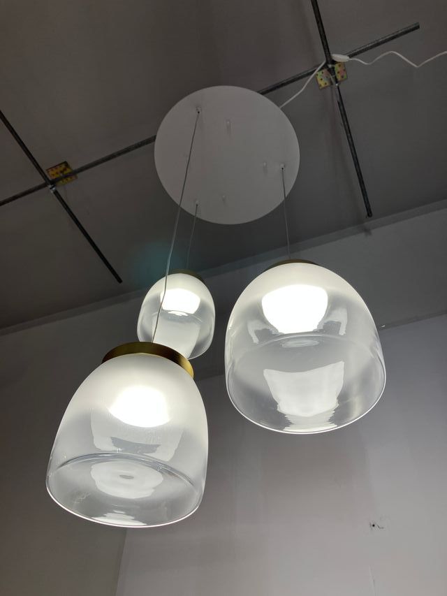 Lampadario Led vetri soffiati