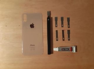Kit tapa IPhone XS Oro