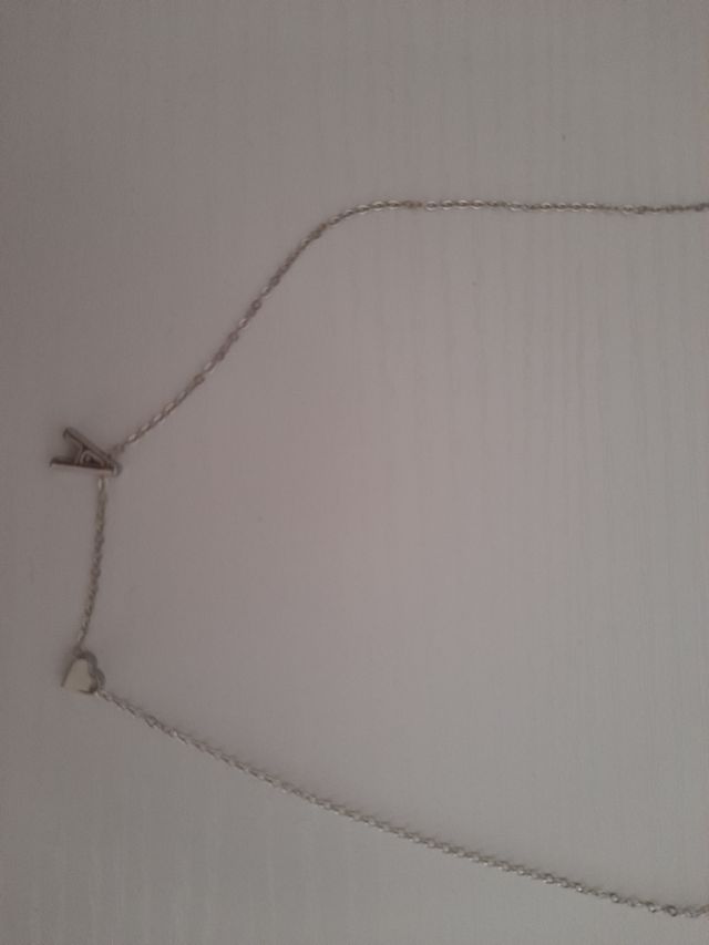 Collana con ciondolo lettera A con cuore