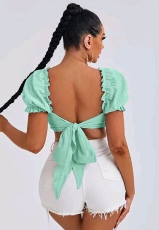 Blusa espalda descubierta S