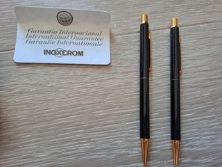 Conjunto bolígrafo y portaminas Inoxcrom vintage