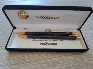 Conjunto bolígrafo y portaminas Inoxcrom vintage