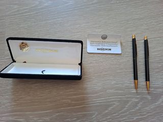 Conjunto bolígrafo y portaminas Inoxcrom vintage