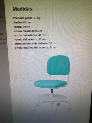 Silla escritorio ikea