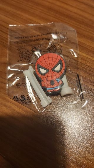 Spiderman proteggi cavo usb iphone galaxy huawei
