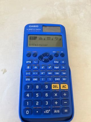 Calculadora azul Casio