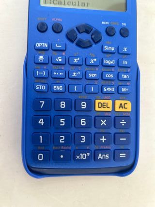 Calculadora azul Casio