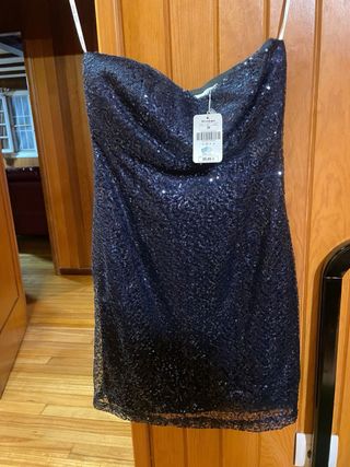 Vestido Azul de Noche nuevo con etiqueta